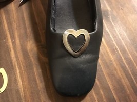 Set Of 2 Women Heart Shoe Clips Shoe Jewelry Gold Or Silver You Pick It - $11.88