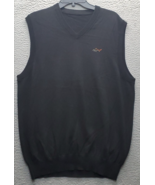 Greg Norman Golf Performance Sweater Mens Black Embroidered Logo V-Neck ... - $33.79 CAD