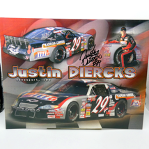 Justin Diercks Autographed Signed Photo ML Motorsports Chevy Monte Carlo... - $343.26 MXN