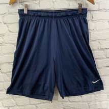 Nike Basketball Shorts Mens Sz M Dark Blue Athletic Elastic Waist - £15.78 GBP