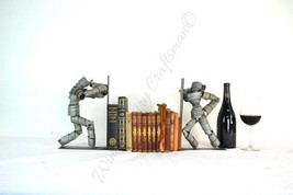 WINE BOT Collection - Peeping Tom - Recycled Wine Barrel Ring Bookends  - £180.07 GBP