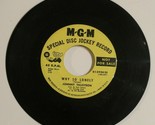 Johnny Tillotson 45 record Why So Lonely - I Haven&#39;t Begun To Love  MGM ... - $4.94