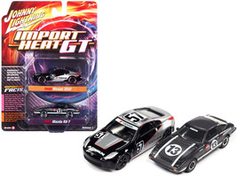 2006 Nissan 350Z #57 Black Silver w Graphics 1981 Mazda RX-7 #13 Dark Silver w S - £20.36 GBP