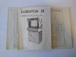 Eliminator IV Arcade MANUAL &amp; Schematics 1976 Early Obscure Video Game P... - $95.71