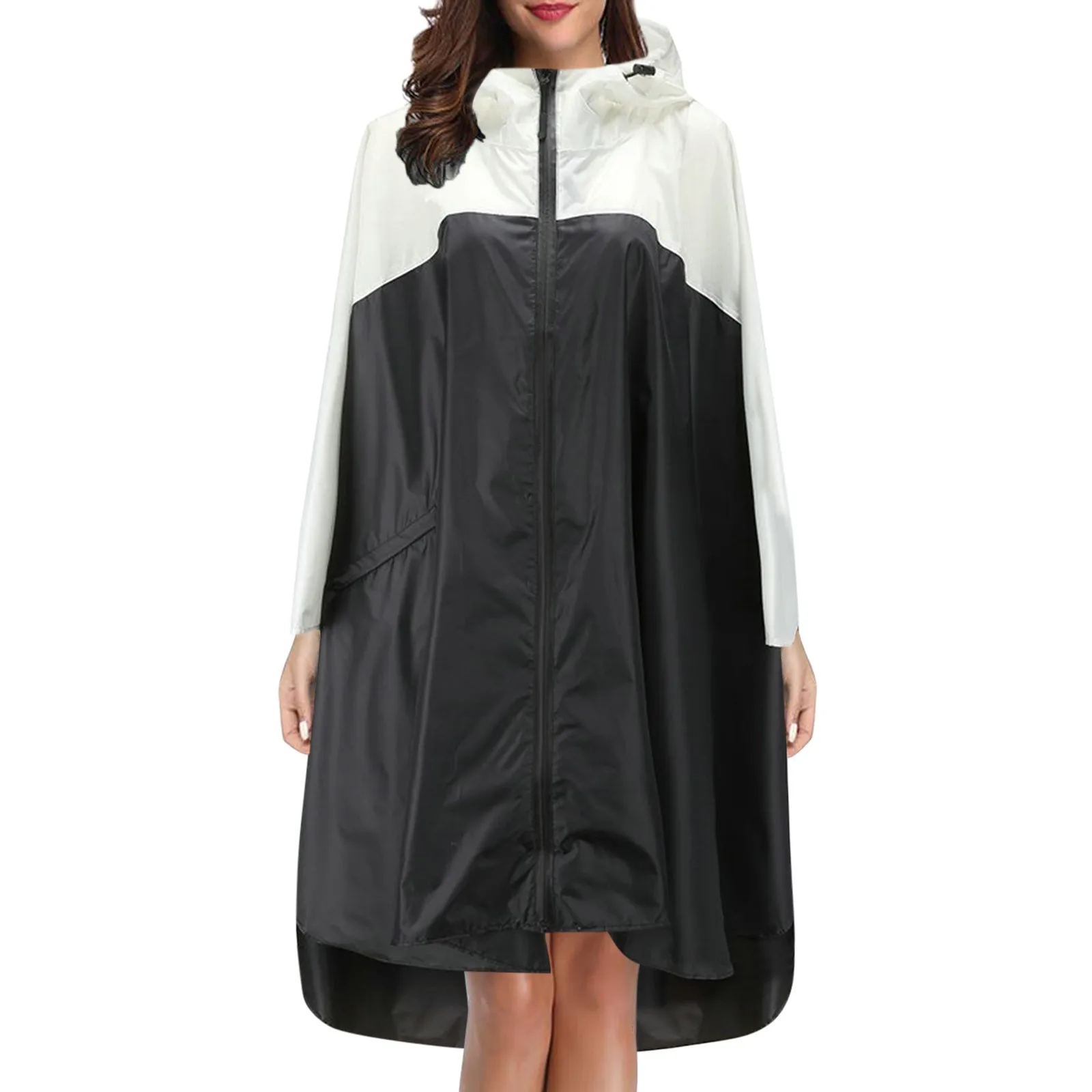 Fashion Lightweight Rain Coat Dot Print Windbreak Waterproof Raincoat Women Ponc - £90.19 GBP