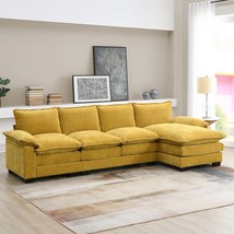 Modern Chenille Sectional Sofa: 5-Seat Comfort - $939.99