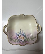 Vintage Nippon Japan Hand Painted Floral Trinket Dish Bedroom Vanity - £11.84 GBP