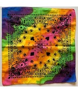 6 Pack Tie Dye Rainbow Pirate Cards Multi Color Cotton Bandana 22X22&quot; Ba... - $33.99