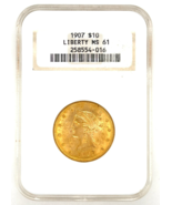1907 $10 Gold US Liberty Head Eagle Coin NGC MS61 - $48,854.77 MXN