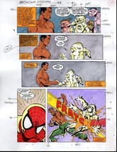 Original 1992 Spectacular Spider-man 195 color guide art page 29: Marvel... - £38.00 GBP