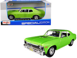 1970 Chevrolet Nova SS Metallic Green 1/24 Diecast Car Maisto - $34.94