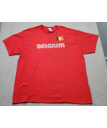 Belgium National Football Team UEFA Delta Tee Shirt Mens 2XL Red Short S... - $17.46