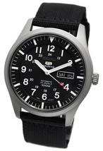 Seiko Five Sports 100 m Military snzg15 K1 Reverse Imported - £214.00 GBP