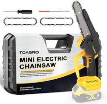 Cordless Mini Chainsaw for Dewalt 20v Battery, 6&quot; Small Chain Saw, No Ba... - £35.54 GBP
