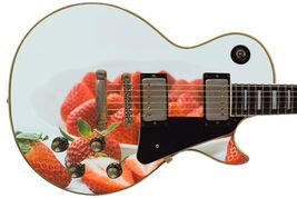 Guitar Skin Axe Wrap Re-skin Fruit Sweet Sugar Strawberries Leaf 303 - $27.71+