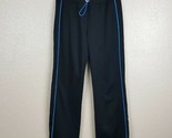 Izod Movements Women&#39;s Jogger Pants Size Medium Black Drawstring Zip Ank... - $9.40