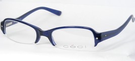 Vintage Ceci 403 700 Blue Eyeglasses Glasses Frame w/ Crystals 52-18-140 Germany - £50.73 GBP