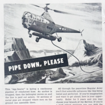 1948 US Army Air Force Career Advertisement Helicopter Pipe Military F15T3 - $465.81 MXN