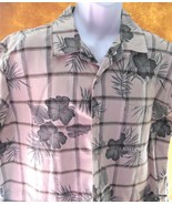 John Ashford  Hawaiian Shirt 100% Cotton XL Gray and White - £11.80 GBP