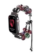 Pandora Compatible Apple Watch Band Charm Bracelet for iWatch Black/Red ... - $27.99