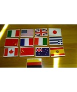 Vintage Country Postcards: 13 Flags New - $152.12 MXN