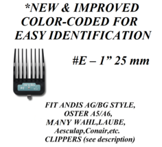 Andis 1&quot; Premium Metal Clip Blade Guide Attachment Comb*Fit Agc,Smc,Agr Clipper - £8.03 GBP
