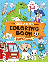 100 Page Children&#39;s Coloring Book, Kids Large Boys Colouring, Dinosaurs,... - $7.81
