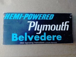 Mopar 66 Plymouth Belvedere 426 Hemi Owners Manual - £372.74 GBP