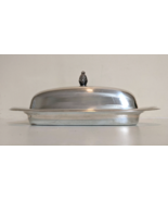 Wm Rogers Silverplate Butter Dish Plate Lid w/ Pineapple Finial Pattern ... - $30.17 CAD