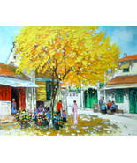 Autumn season 2, 24&#39; high x 32&quot; commission original oil painting by Phuong - £199.79 GBP