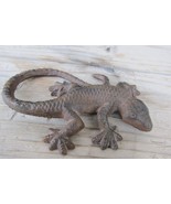 Cast Iron Gecko Lizard 6&quot; length Southwestern Home Decor Western Decorat... - $14.84