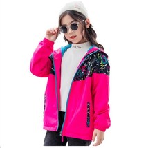 Autumn Children Outwear Windbreak Jacket Girls Hooded Fleece Warm Coat Waterproo - £70.37 GBP