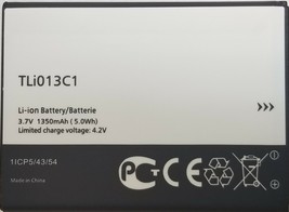 Replacement Battery For Alcatel Onetouch Go Flip Ot-4043S Tli13C1 1350Mah - £12.14 GBP
