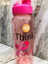 ShipN24Hours. New- Breast Cancer Awarness Water Botttle. “Think Pink”. - £11.73 GBP