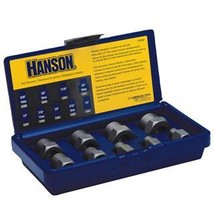 Hanson HAN54009 Bolt Extractor Set 9Pc .25 Inch -.75 Inch W3-8 Inch Drive - $121.73