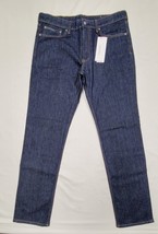 34x32 Calvin Klein Slim Blue Rinse Dark Stretch Denim 34&quot; Jeans 40JM712400 - $36.63
