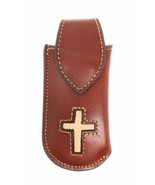 Western Genuine Leather Trapper Loop Belt Knife Sheath Case (Cross) - $18.80