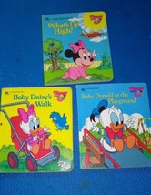 Golden Book Disney babies: What&#39;s up High?, Donald Playground, Daisy&#39;s walk 1986 - £11.79 GBP