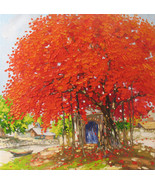 Old tree by the Lake, Vietnamese hand painted oil painting - £159.83 GBP
