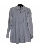 New Arrow Dress Shirt Mercury Gray Size Medium 15-15.5 Regular Fit Mens - $15.04