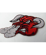 SNORTING BULL NOVELTY EMBROIDERED PATCH 5 x 2.5 INCHES - £4.27 GBP