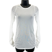NEW NFL All Sport Couture Long Sleeve Sheer Mesh Layering Shirt Rave Ruched S - £11.58 GBP