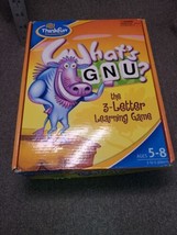 What's GNU? ThinkFun Letter Word Learning Spelling Family Game 100% COMPLETE - $10.44
