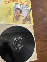 Country Songs by Webb Pierce (Vinyl LP, 1968 USA SHRINK) record NICE - $11.26