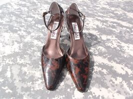 BROWN ANIMAL PRINT STEFANI WOMEN&#39;S sz6 3&quot; HIGH HEEL SHOES KD6620 - €10,93 EUR