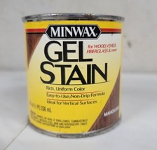 Minwax Wood Gel Stain  Mahogany 1/2 Pint Non-Drip Multi-Surface 8 oz - £26.69 GBP