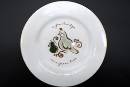 Pier One Dessert Plate Partridge in a Pear Tree, 12 Days Of Christmas Go... - $14.99