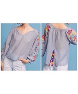 Anthropologie Embroidered Soleil Top by Floreat Sz S - NWT - £70.78 GBP