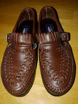 Dexter Walkmocs Ladies Brown Leather Mary Jane SHOES-6M-BARELY WORN-COMFY - £14.88 GBP