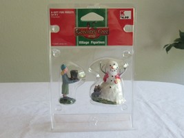NEW Lemax Christmas Village Coventry Cove A Gift for Frosty Set of 2 Figure 2.5&quot; - £12.69 GBP